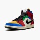 Air Jordan 1 Mid SE Fearless Modrý the Great Multicolor/Multicolor CU2805 100 AJ1 Jordánské boty