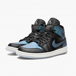 Nike Air Jordan 1 Mid "Iridescent Černá" Černá/Pale Ivory-Multi-Color BQ6472 009 AJ1 Jordánské boty