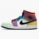 Nike Air Jordan 1 Mid SE Multicolor Bílý/Černá/Lightbulb/Team Ora CW1140 100 AJ1 Tenisky