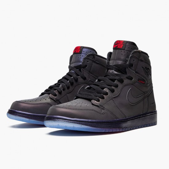 Air Jordan 1 Retro High Zoom Fearless Multi Color/Černá-Lucky Zelená BV0006 900 AJ1 Jordánské boty