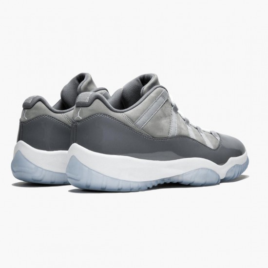 Air Jordan 11 Low Cool Šedá 528895 003 Medium Šedá/Bílý-Gunsmoke AJ11 Černá Jordánské boty