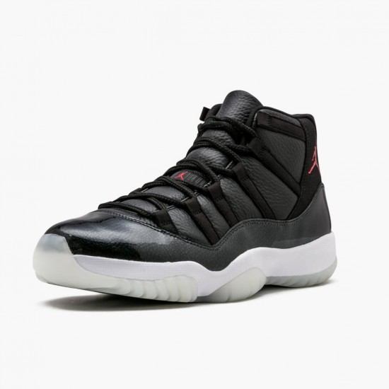 Air Jordan 11 Retro 72-10 378037 002 Černá Gym Červené-Bílý-Anthracite AJ11 Černá Jordánské boty