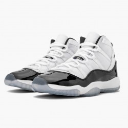 Air Jordan 11 Retro "Concord 2018" 378038 100 Bílý Černá-Concord AJ11 Černá Jordánské boty