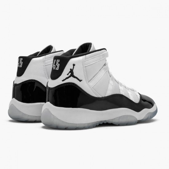 Air Jordan 11 Retro Concord 2018 378038 100 Bílý Černá-Concord AJ11 Černá Jordánské boty