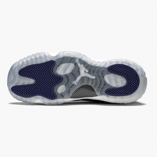 Air Jordan 11 Retro Concord 2018 378038 100 Bílý Černá-Concord AJ11 Černá Jordánské boty