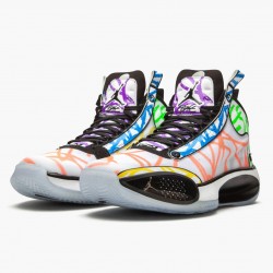 Air Jordan XXXIV "Zion Williamson Coloring Book" Pánské AJ34 DA1897 100 Bílý/Černá-Multi-Color Jordánské boty