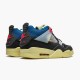 Air Jordan 4 Retro Union Off Noir DC9533 001 Off Noir/Brigade Modrý-Dark Smo AJ4 Jordánské boty